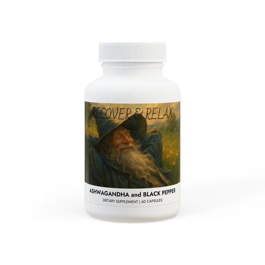 RECOVER & RELAX RAVE SUPPORT (Ashwagandha and Black Pepper)
