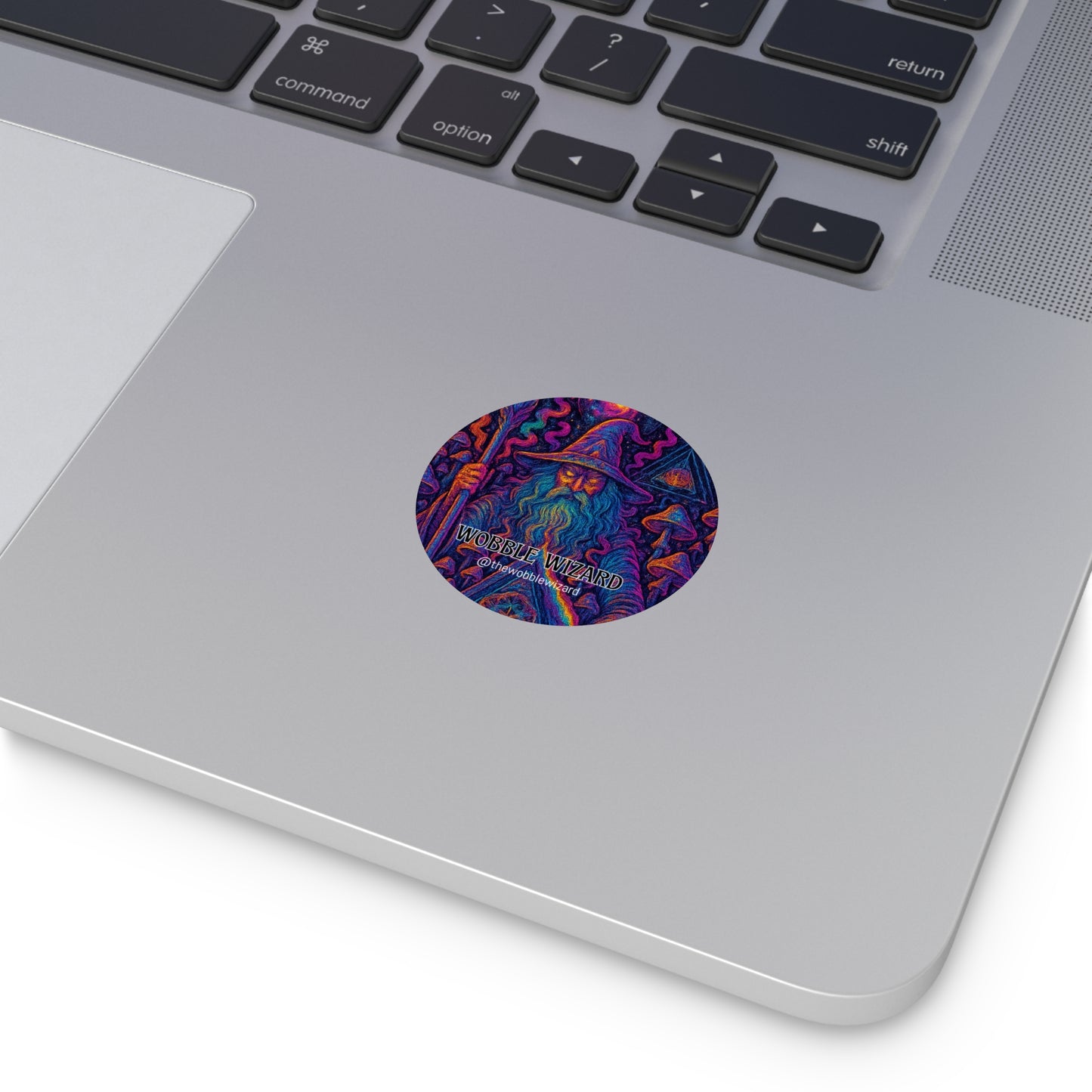 WOBBLE WIZARD STICKER - CIRCLE